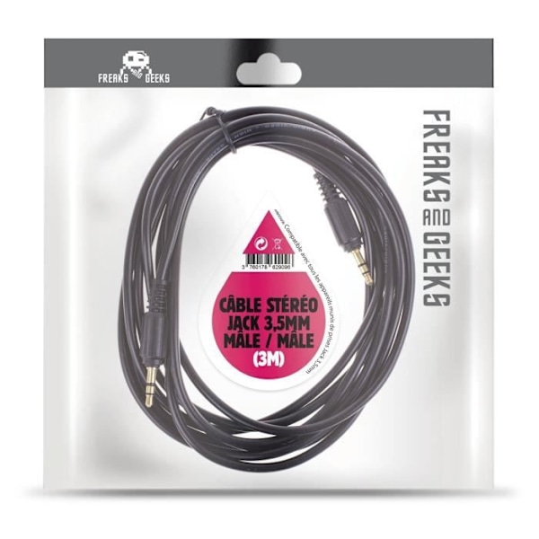 Kaapeli 3,5 mm stereouros 3,5 mm stereouros 3 metriä