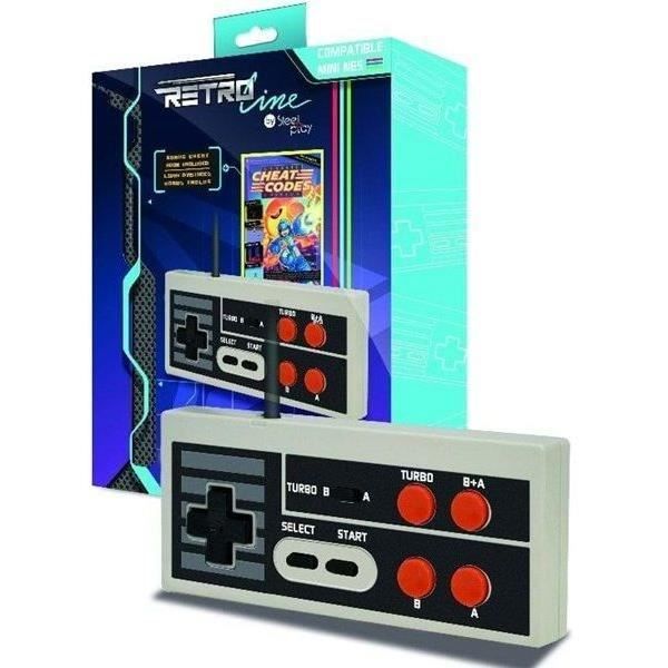 Edge Controller + Cheat Code Book för Nintendo Classic Mini NES Steelplay Edge Controller