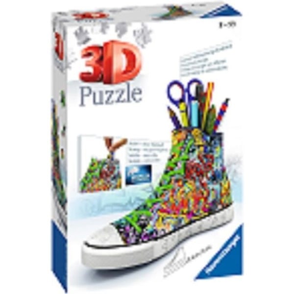 Sneaker 3D-pussel - Ravensburger - Graffiti - 108 bitar - Blandat - Från 8 år