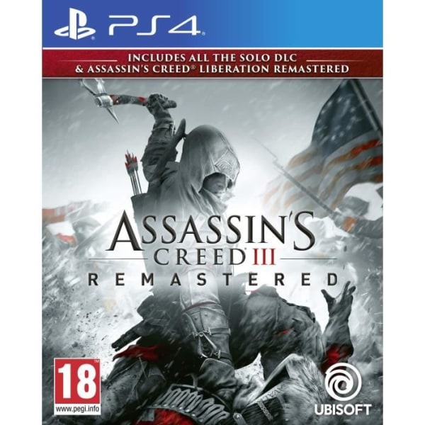 Playstation 4-spel - Assassin's Creed III + Liberation Remaster - Remaster PS4 - Engelsk import spelbar på franska