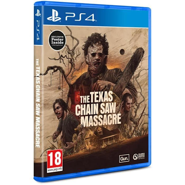 PS4-spil - The Texas Chain Saw Massacre - Eventyr - På lager - Multiplayer 3v4 - PEGI 18+ Vit