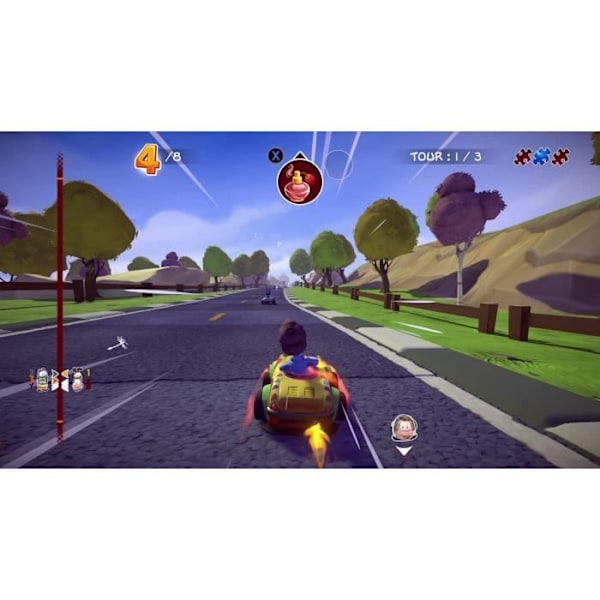 Garfield Kart Furious Racing -kytkinpeli hvid