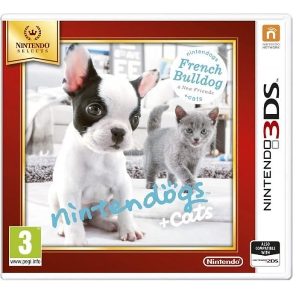 Uk Ltd Nintendo Nintendo väljer Nintendogs + Cats (fransk bulldogg + nya vänner) - 178890