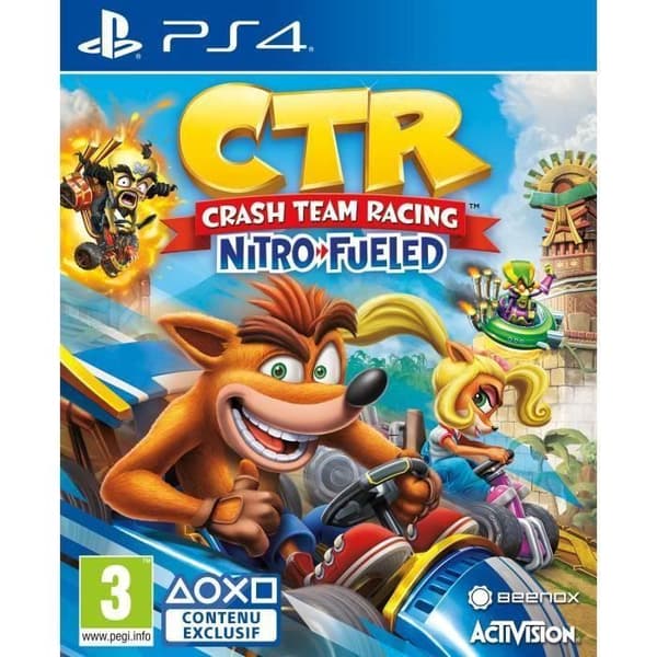 Crash Team Racing Nitro Fueled PS4-spel Vit
