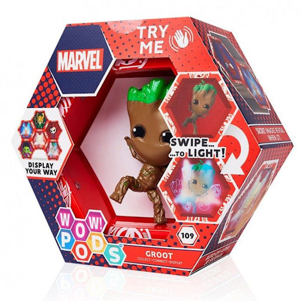 Figurine - WOW! Pods - Groot - Flerfärgad - 15x5.3x15 cm - 175 gram Flerfärgad