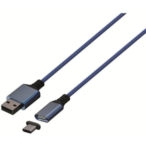 Magnetisk kabel - 3m - KONIX - PS5 - Blå Blå