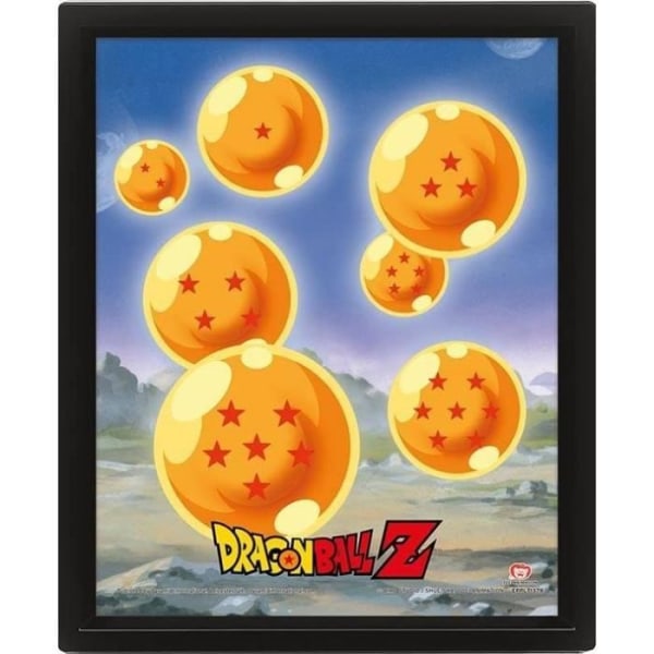 Dragon Ball Z - Lentikulär 3D-affisch Shenron ur kontroll 28,7 x 23,5cm Flerfärgad