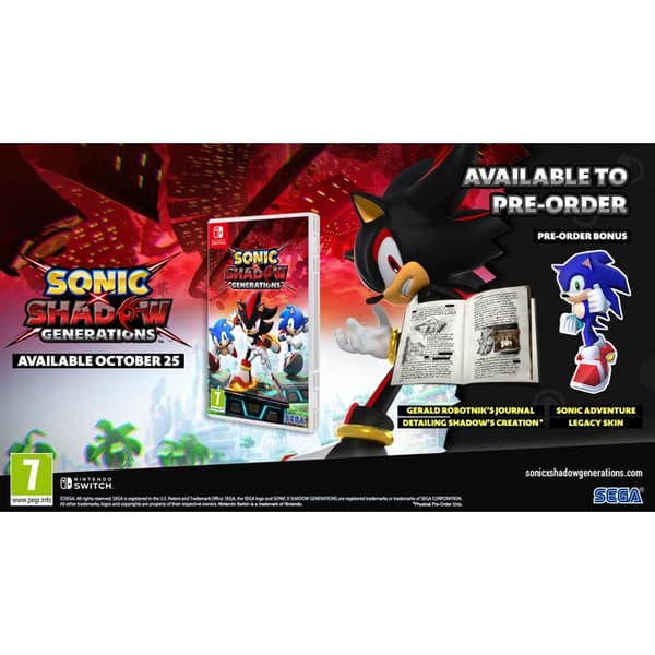 Spil - SEGA - SONIC X SHADOW GENERATIONS - Nintendo Switch - 1 Spiller - Platform