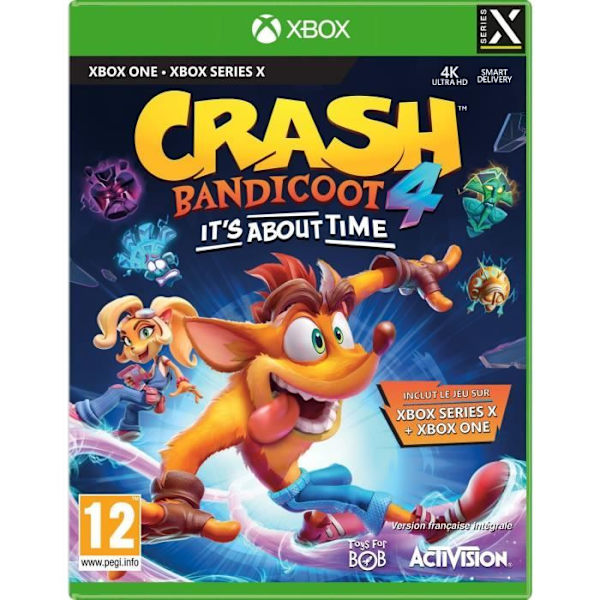 Crash Bandicoot 4: It's About Time Xbox One och Xbox Series X-spel Vit