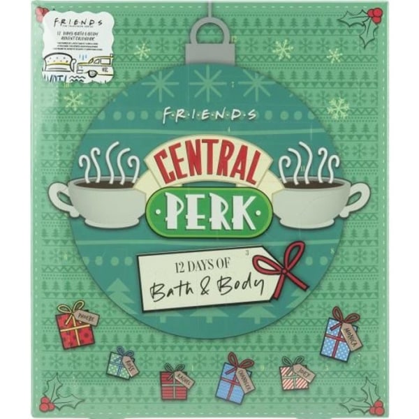 Central Perk 12 dagars bad- och kroppslicensierad adventskalender för vänner