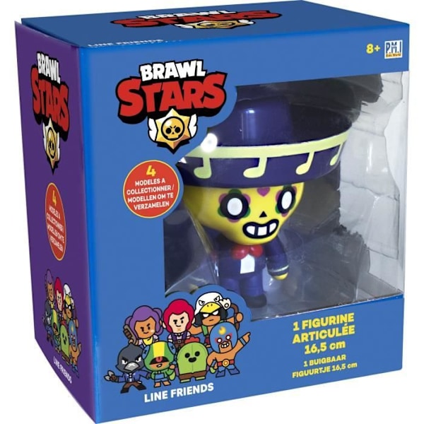 Figurine med Leddene 16,5 cm - Lot #3 - Samlefigurer - Brawl Stars® - Lansay Gul og blå