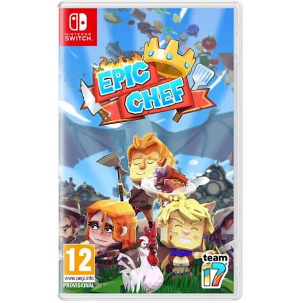Epic Chef Adventure Game - Nintendo Switch - Team17 - Elämän ja ruoanlaiton simulointi hvid
