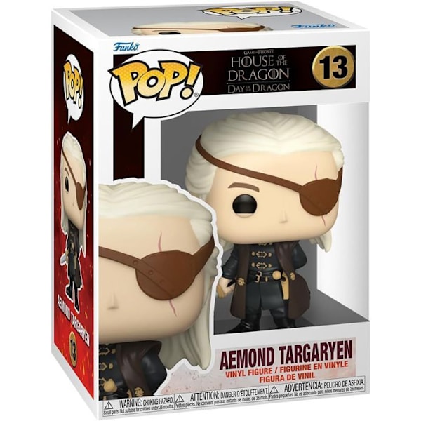 Figuriini Funko Pop! - House Of The Dragon - S2 Aemond Targaryen Flerfärgad