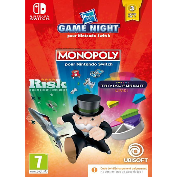 Hasbro Game Night - Nintendo Switch - Code in box - Party Game - 1-4 pelaajaa