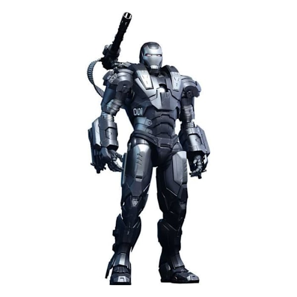 Figurine - HOT TOYS - IRON MAN 2 FILM MESTERVÆRK 1-6 WAR MACHINE - Ledningsførende og lysende