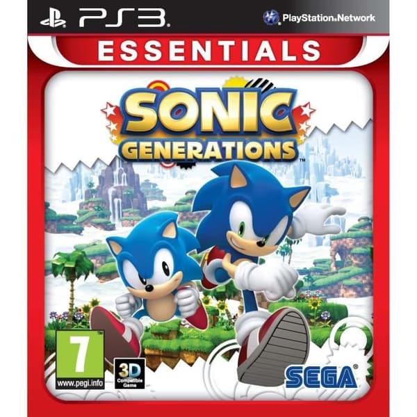 Videopeli - Sega - Sonic Generations: Essentials - Seikkailu - PS3 - Blu-Ray