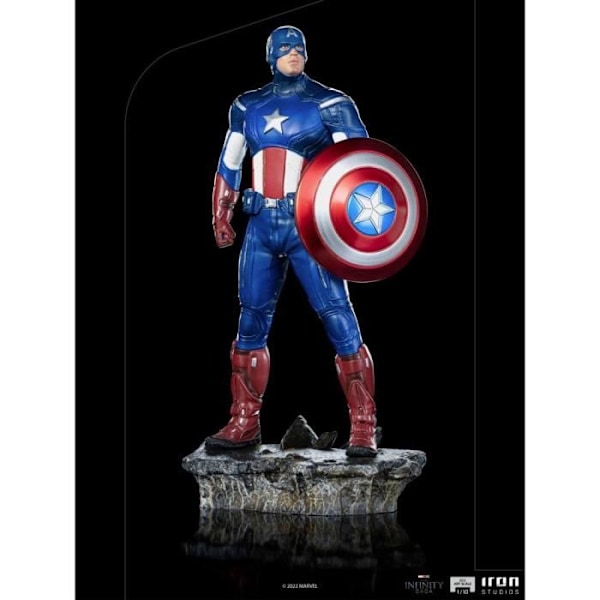 THE INFINITY SAGA STATUETTE KOMICS ART SCALE 1-10 CAPTAIN AMERICA BATTLE