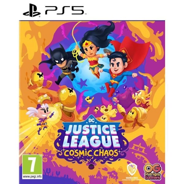 DC JUSTICE LEAGUE: COSMIC CHAOS PS5-peli Flerfärgad