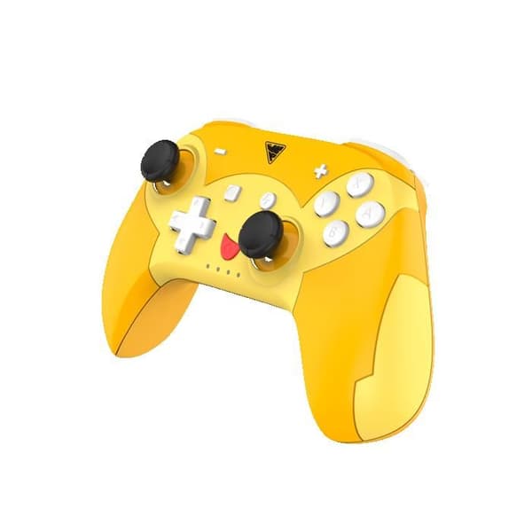 Spilcontroller - DRAGONSHOCK - POPTOP COMPACT BT - Bluetooth - Programmerbar - 6-akset gyroskop Orange, Rød, Gul