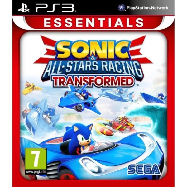 TV-spel - Sonic - All Stars Racing Transformed - Essentials - PS3 - Äventyr - PEGI 3+