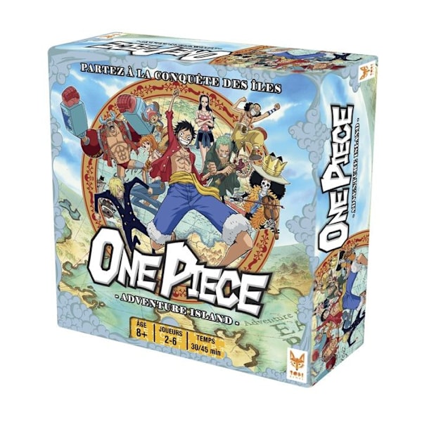 One Piece -strategialautapeli - TOPI PELIT - 90 palaa - 2 pelitilaa - Haki-kortit Grå