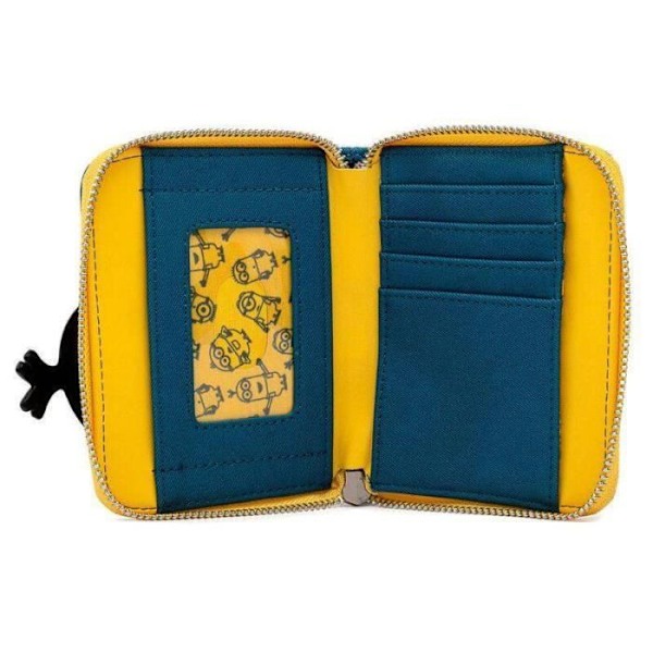 Lompakko - Loungefly - Minions - Musta - Pehmeä - Vetoketju Svart