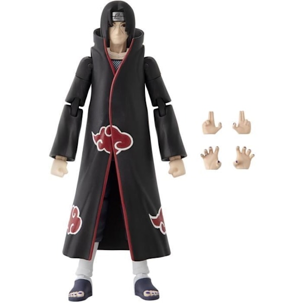 Anime Heroes -hahmo 17 cm - Itachi Uchiha - BANDAI - Naruto Shippuden Svart