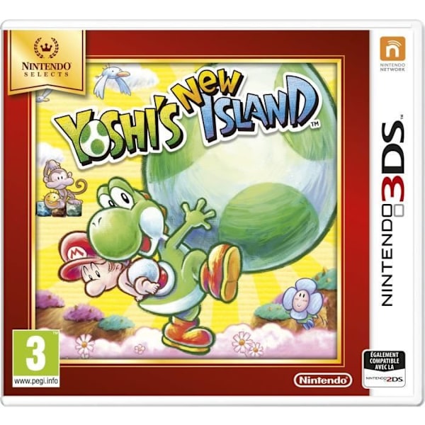 Yoshi's New Island Game Selects 3DS Vit