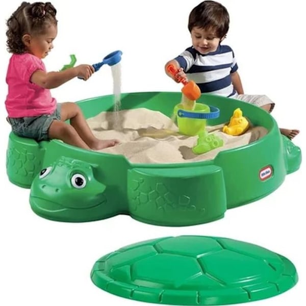 Little Tikes - Turtle sandbox - grön - kreativt utomhusspel - från 12 månader Grön