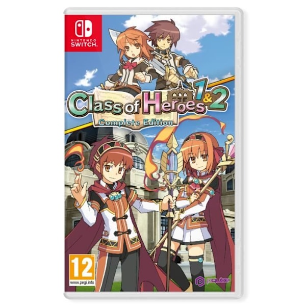 Rollespil - PQube - Class of Heroes 1 & 2 Complete Edition - Nintendo Switch - 100+ labyrinter - 250 fjender