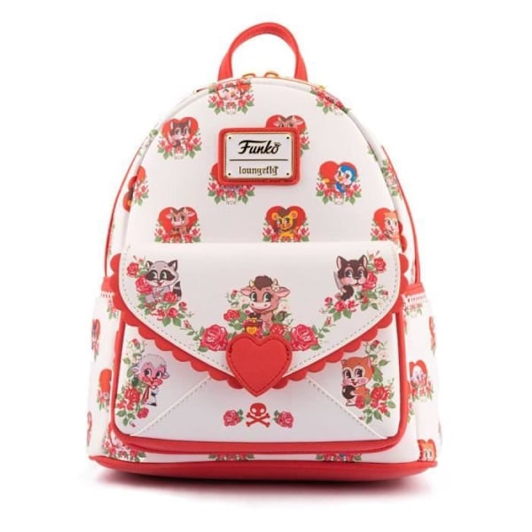 Reppu - LOUNGEFLY - Pahaenteiset Valentinit - Valkoinen - Aikuinen - Yhteensopiva Vit