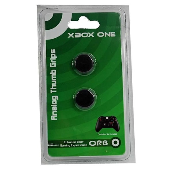 ORB-ohjaimen analogiset peukalokahvat Microsoft Xbox Onelle - musta - 2 pakkaus