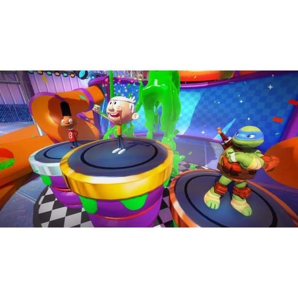 PS4 Racing Game - Nickelodeon Kart Racers 2 - 100 figurer - Multiplayer Vit