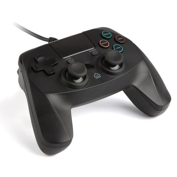 Manette filaire Pad 4S snakebyte til PS4 3 meter sort - SNAKEBYTE - Pad 4S - Fleret - Vibration - PS4 Svart
