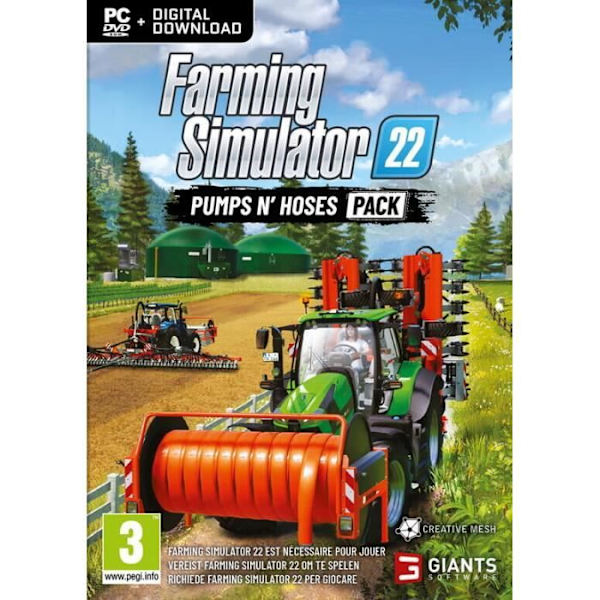 Simuleringsspil - Farming Simulator 22 - Pumps N' Hoses Pack - PC - Multiplayer - 400+ maskiner