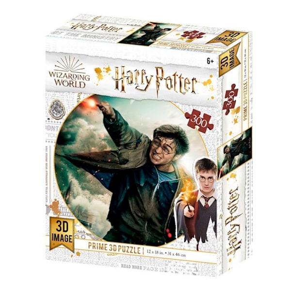 Puzzle 3D Harry Potter Battle Prime3D (300 dele) - Licens Harry Potter - Sort - Til børn fra 6 år og derover Svart