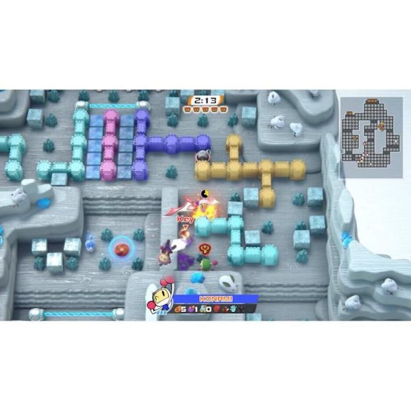 Videospil - Konami - Super Bomberman R2 - Action - 1 til 64 spillere - Online tilstand Vit
