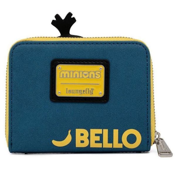 Lompakko - Loungefly - Minions - Musta - Pehmeä - Vetoketju Svart