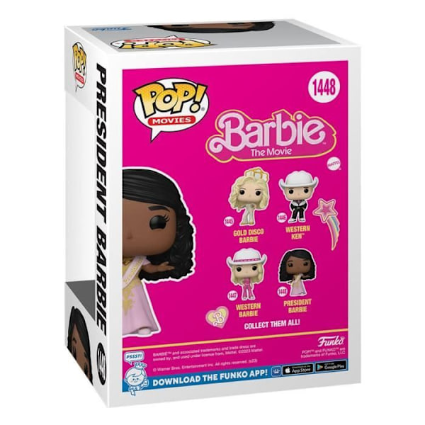 BARBIE POP! ELOKUVA VINYYLIFIGUURI PRESIDENTTI BARBIE 9 CM FUNKO 72638