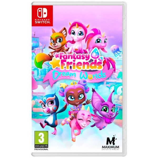 Fantasy Friends Unelmamaat + Värittämiskirja - Nintendo Switch -peli