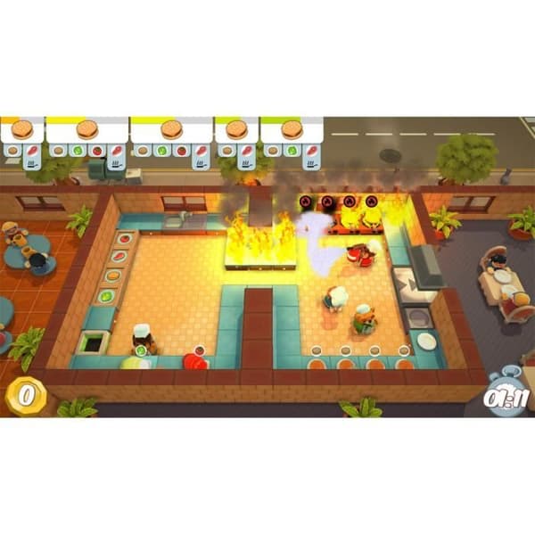 Videopeli - Overcooked! + Overcooked! 2 - Paketti - Jopa 4 pelaajaa - Simulaatio PS4
