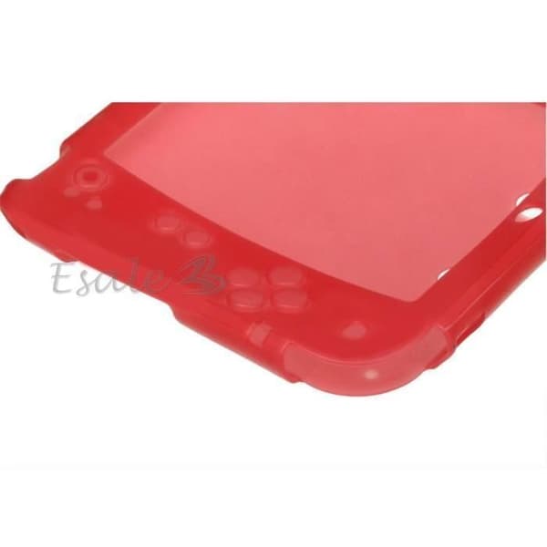 Coque - STRAßE GAME - Nitendo 2DS - Röd silikon - Skydd - Mjuk Röd