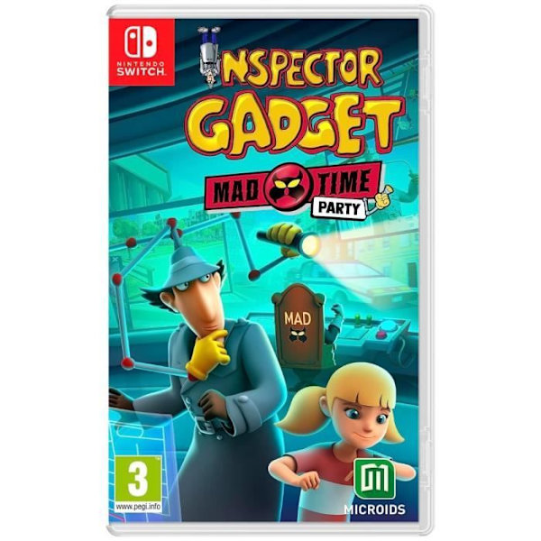 Inspector Gadget Mad Time Party - Nintendo Switch-spil Flerfärgad