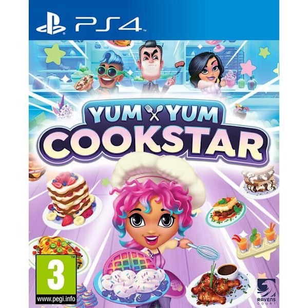 Simuleringsspil - Yumyum Cookstar - PS4 - 70 unikke opskrifter - 1 spiller - Blu-Ray