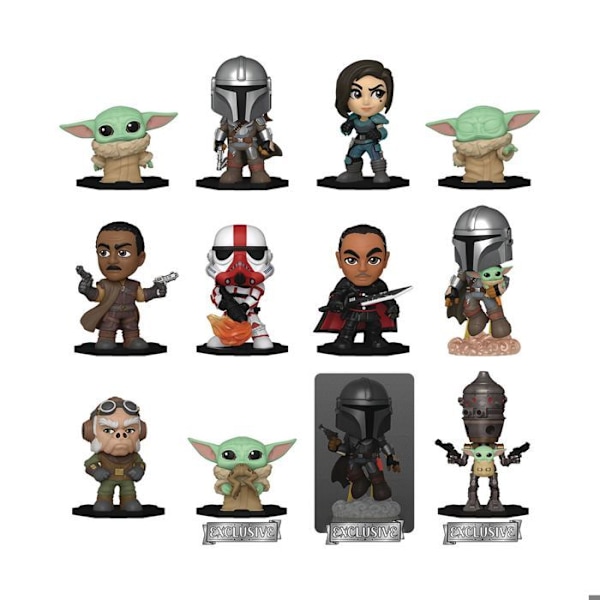 Figuriini Mysteeri Mini - The Mandalorian - 12 Kappaletta Pdq