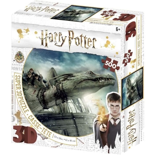 Harry Potter HP32510 Norbert 500 dele 3D puslespil Puslespil Drage, Hermione Granger puslespil