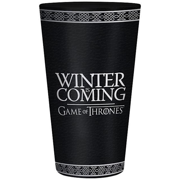 Glass - Game Of Thrones - Talvi tulee - Musta - Konepesunkestävä - 1 kpl Svart