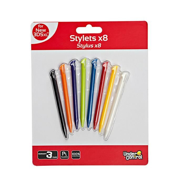 Ny 3DSXL Multicolor Stylus Pack
