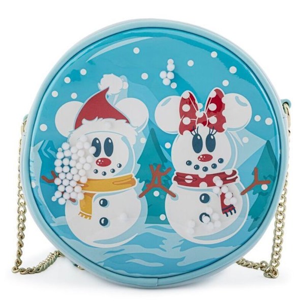 Olkalaukku - Loungefly - Disney - Mikki Ja Minni - Lumiukko - Synteettinen blå