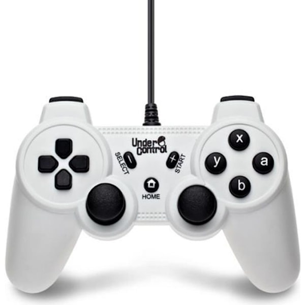 Hvid kablet ekspertcontroller kompatibel med Wii/WiiU